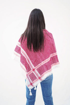 Keffieh Rouge et Blanc