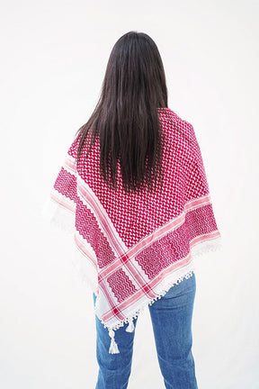 Keffieh Rouge et Blanc