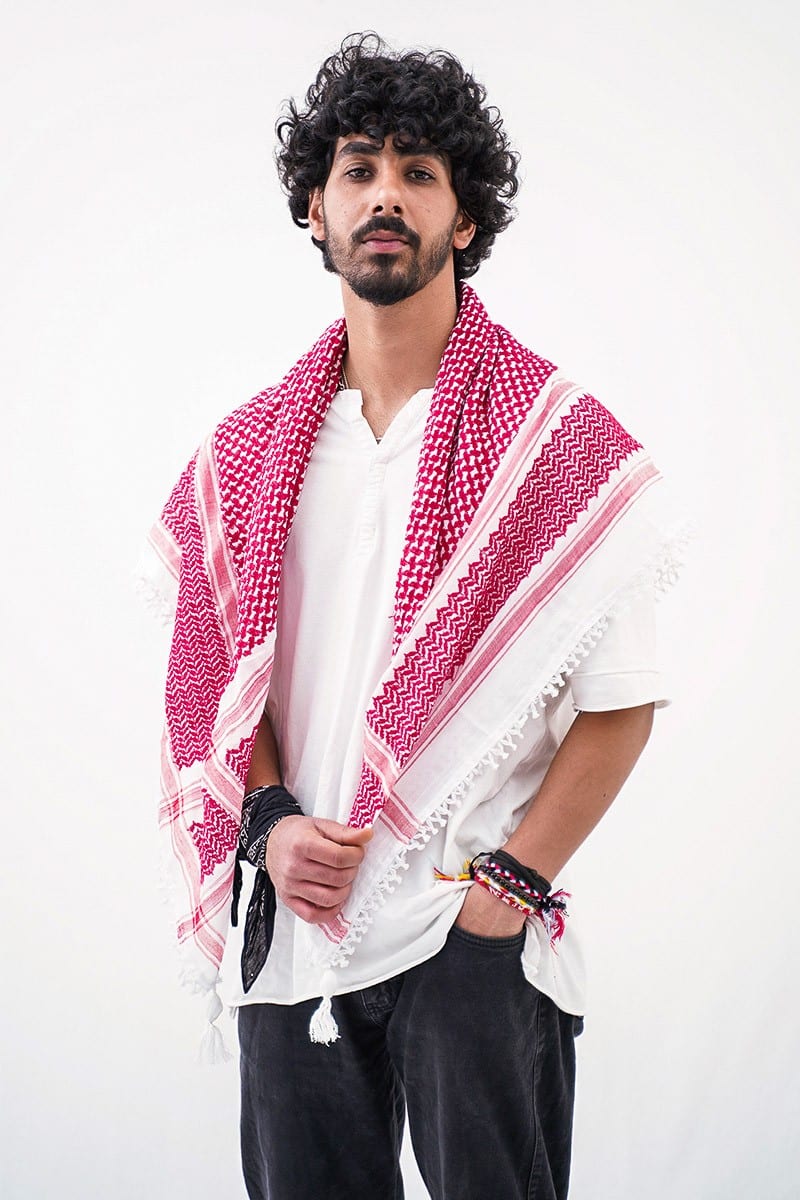 Keffieh Rouge et Blanc