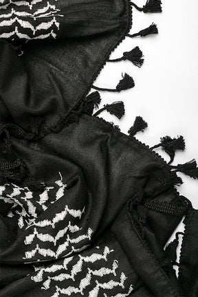 Keffieh Noir et Blanc