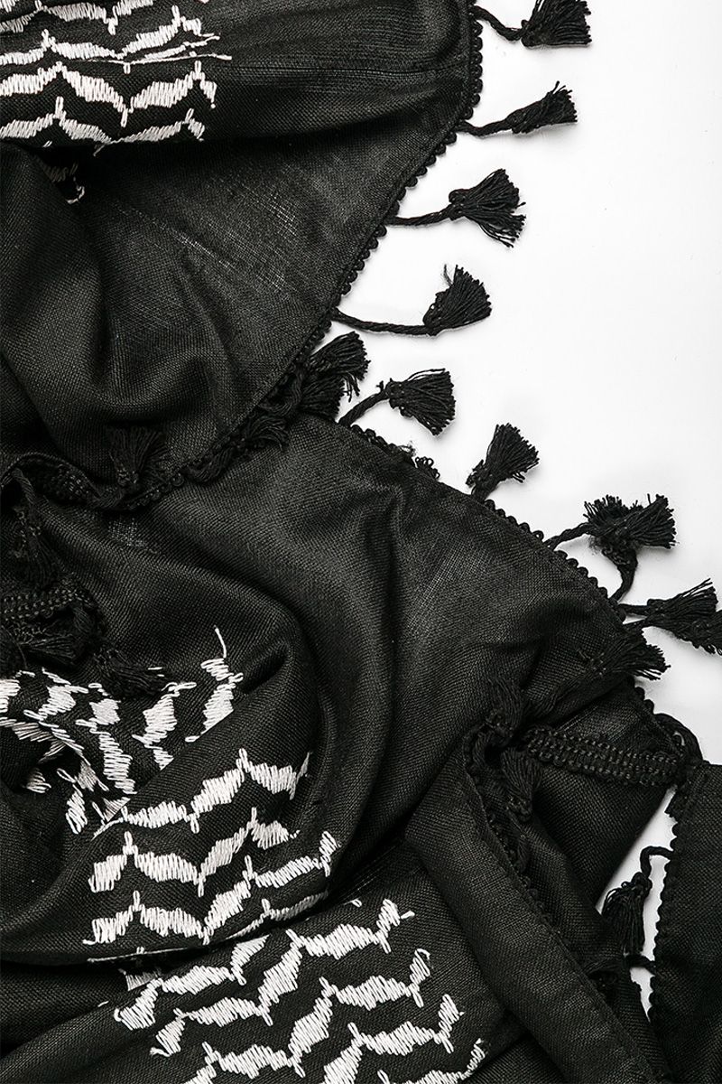 Keffieh Noir et Blanc