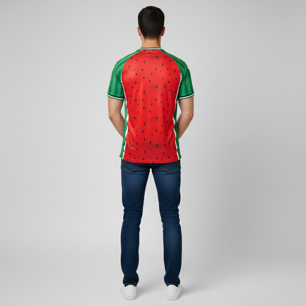 Maillot Officiel de l'Équipe Nationale de Palestine "Pastèque"