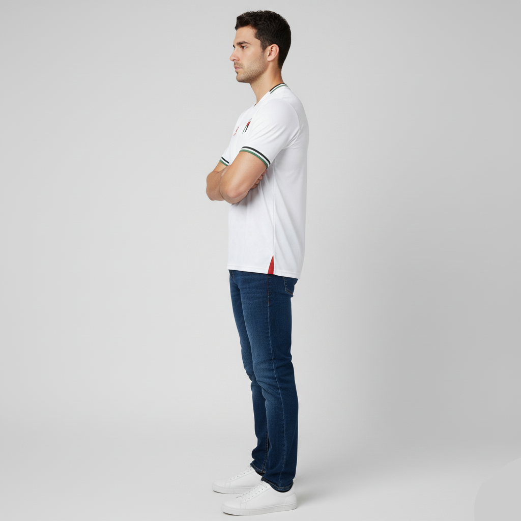 Maillot Blanc de l'Équipe Nationale de Palestine 25/26