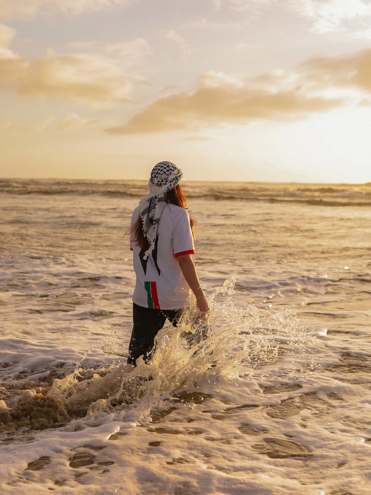 T-shirt de la délégation palestinienne