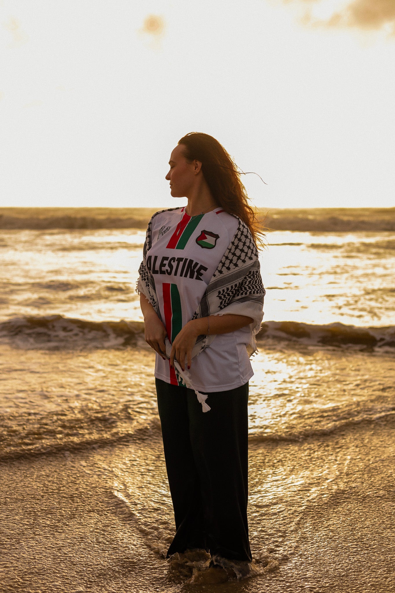 T-shirt de la délégation palestinienne