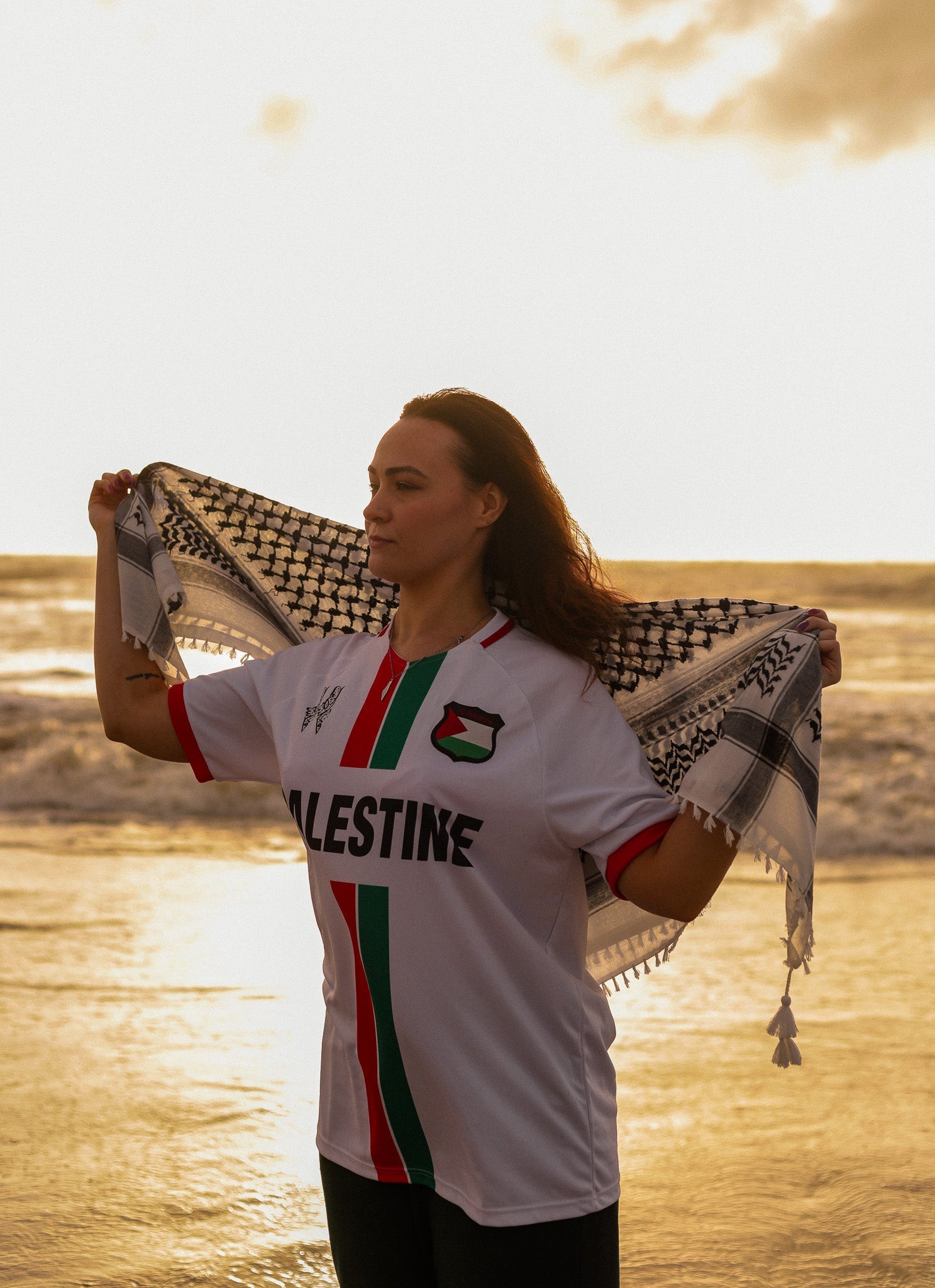 Maillot Blanc de l'Équipe Nationale de Palestine