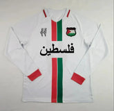 Maillot Palestine Blanc Rayé – Manches Longues