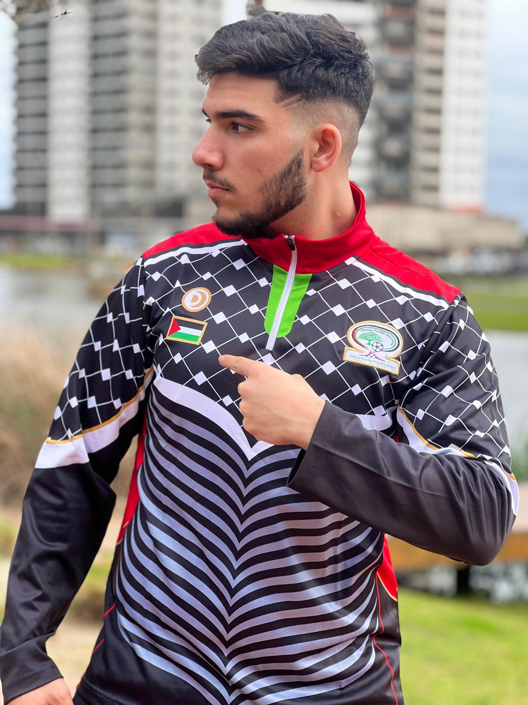 Maillot Manches Longues de la Sélection Palestinienne – Boutique Al Baraka