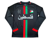 Maillot de Football Palestinien Noir Rayé
