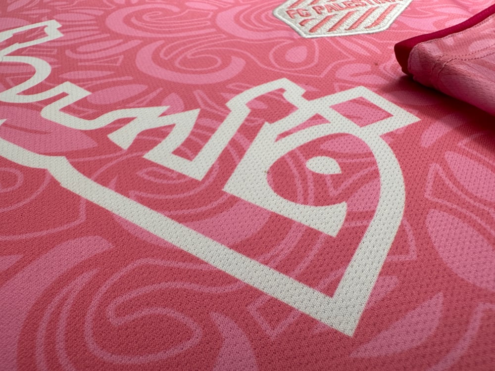 Maillot Collab FC Palestina X Farrah Azam (Rose)