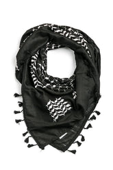 Keffieh Noir et Blanc