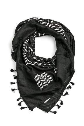 Keffieh Noir et Blanc